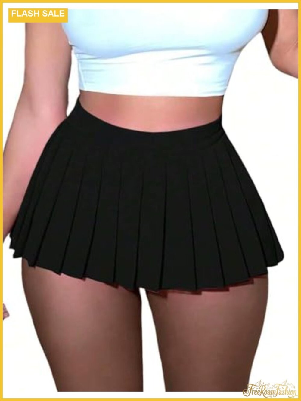 Women's High Waist Pleated Mini Skirt A-Line Y2K Club Party Cosplay